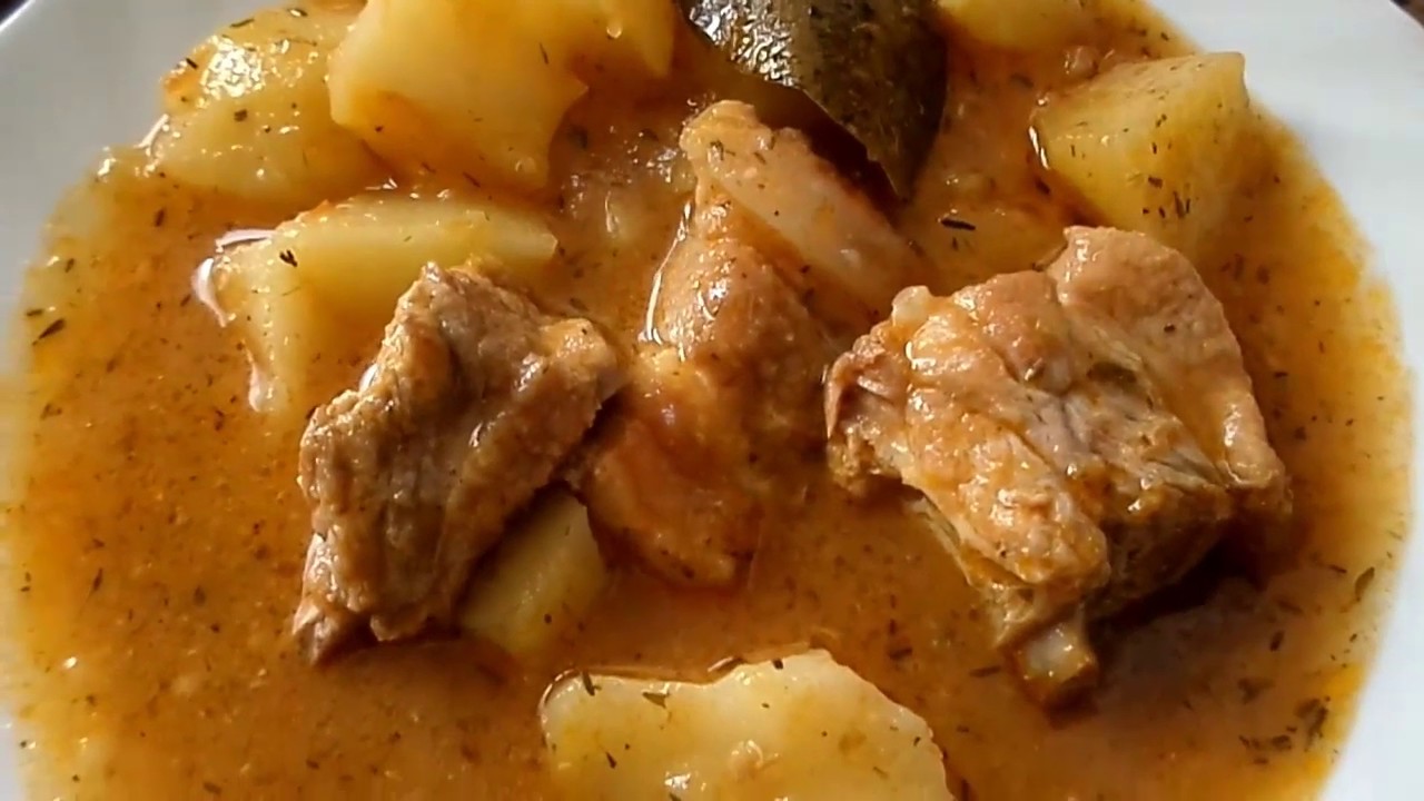 GUISO PAPAS CON COSTILLA DE CERDO PASO A PASO | FACIL Y RAPIDO |