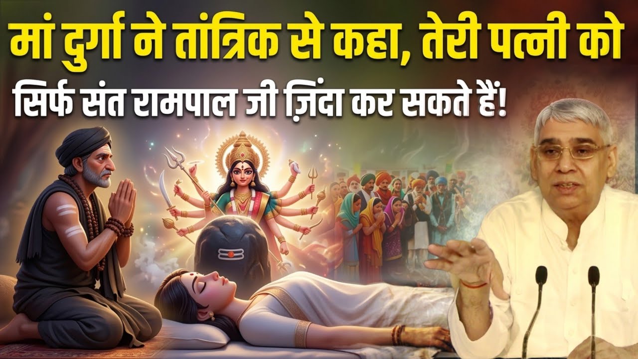 दुर्गा प्रकट होकर बोली — तेरी पत्नी को सिर्फ संत रामपाल जी ही जिंदा कर सकते हैं | True Story