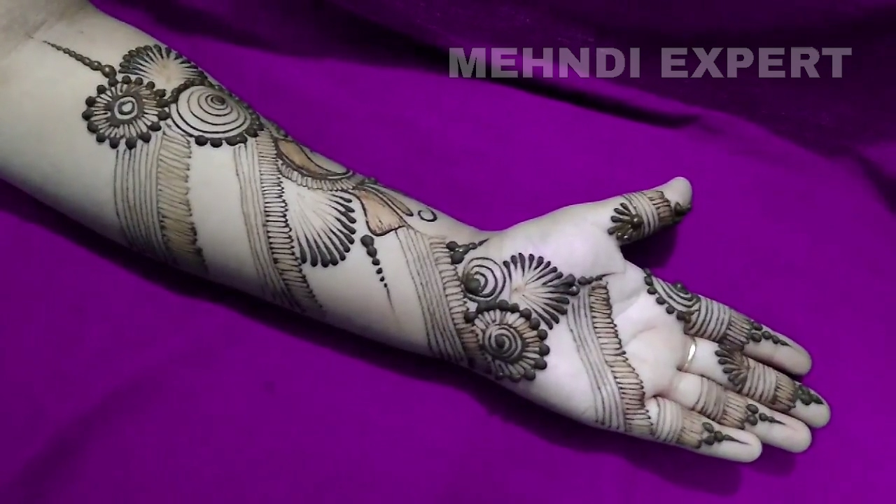 Best Ornament style Arabic Henna Mehndi | Simple Mehendi Designs For Hands Step by step tutorial