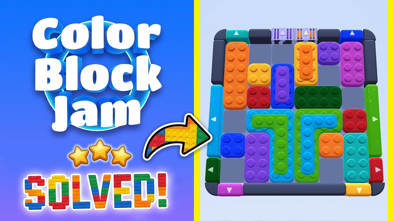 🧩 Color Block Jam - Hard Level 63 Walkthrough | Solution Guide (New Update!) 🚧