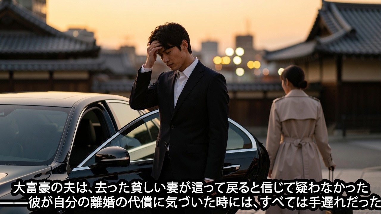 大富豪は貧しい妻が這って戻ってくると思っていた――しかし離婚の代償を思い知らされた