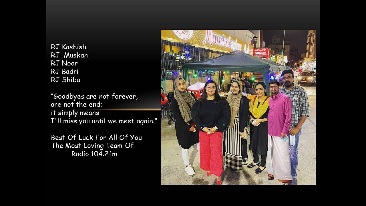 Radio 104.2 FM Tribute To Our Beloved Team Radio 104.2 FM