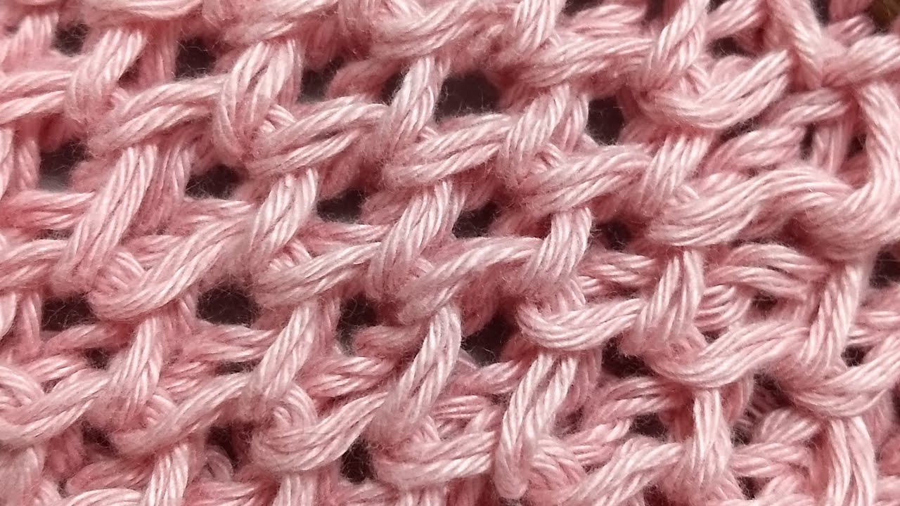 Ponto colméia ou casinha de abelha  em tricô...super fácil de fazer