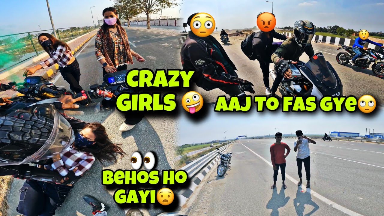 OMG 😱 LADKI BHEOS 😰GAYI HYPER RIDE 😳 CRAZY GIRL ❤️#theridervlog #rajagkp