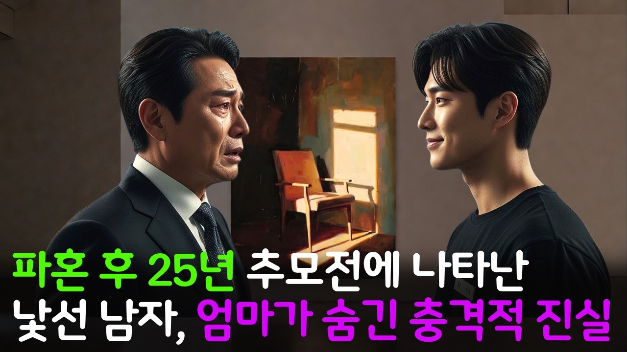 파혼 후 25년 추모전에 나타난 낯선 남자, 죽은 엄마가 숨긴 충격적 진실
