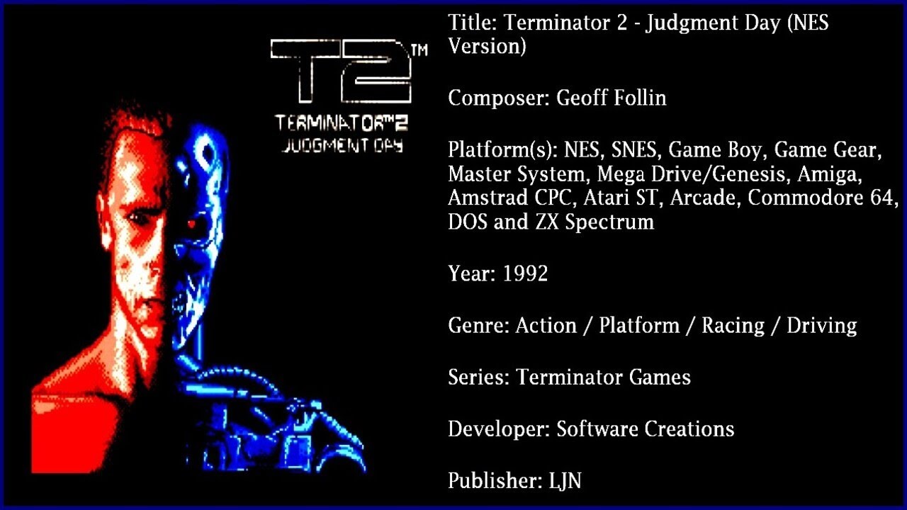 Terminator 2: Judgment Day (NES) [Soundtrack in FULL HD & 320 KBPS]
