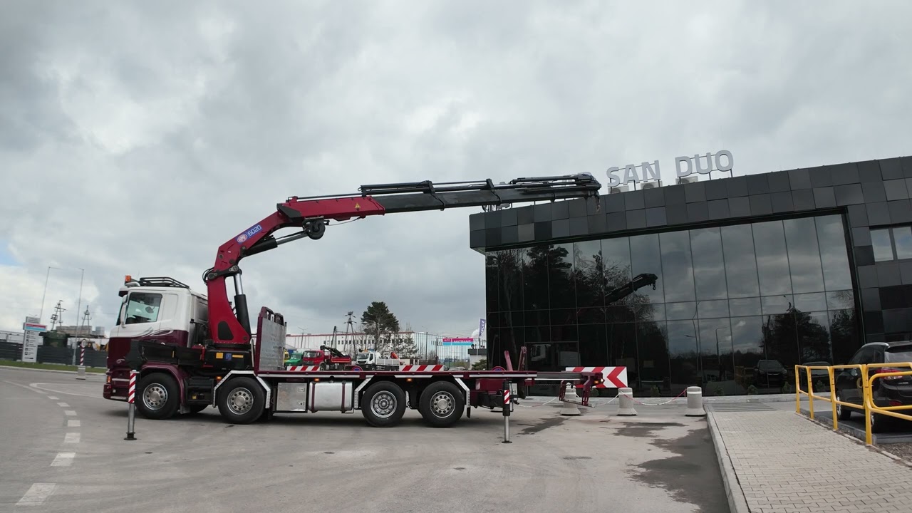 SCANIA R520 8x2 HMF 6020-K8 EURO 6  HDS Żuraw Wciągarka