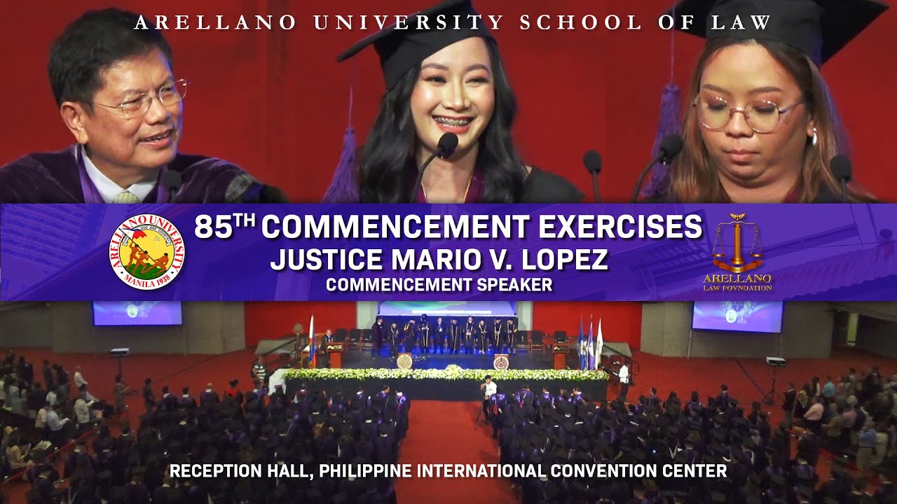 Arellano University School of Law 85th Commencement Exercises July 20, 2023 Reception Hall - PICC