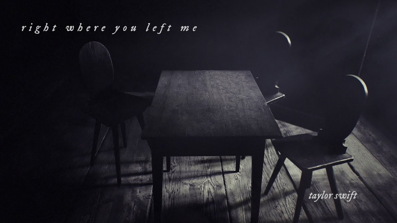 Taylor Swift - right where you left me (Official Lyric Video)