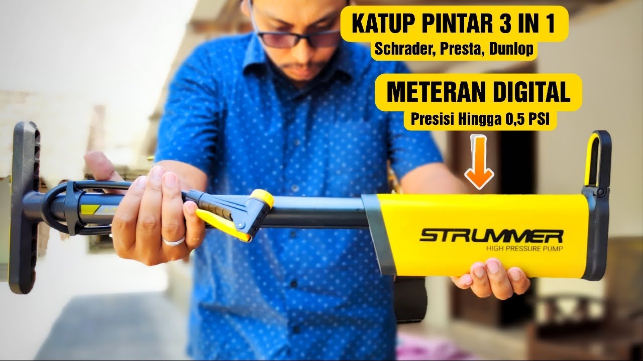 Pompa Sepeda Paling Keren Saat Ini? Review Pompa Digital Strummer Expert+
