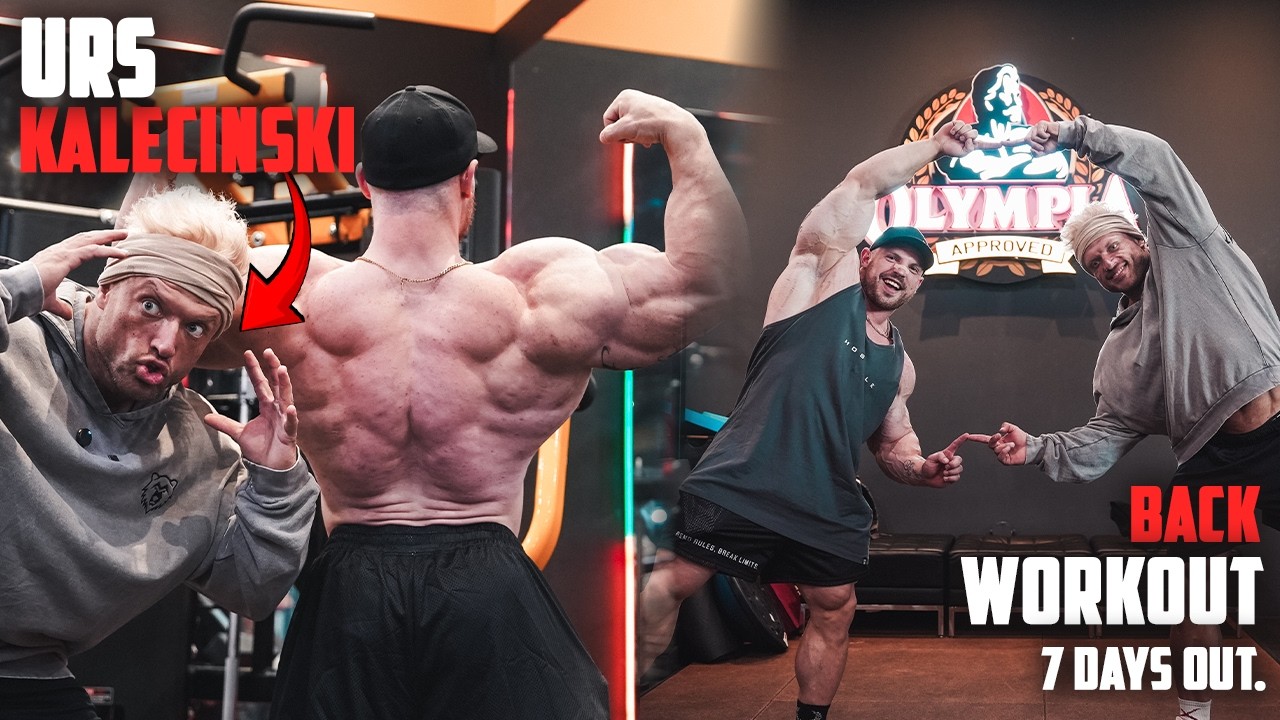 MIC'D up with Urs Kalecinski & Martin Fitzwater | Full Back Workout | 7 days out from 2024 Olympia