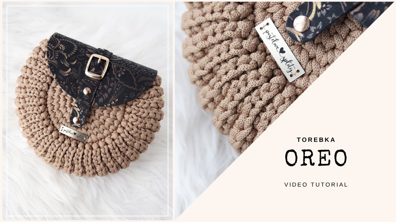 🍪 Torebka Oreo 🍪 OREO BAG || crochet video tutorial 🍪