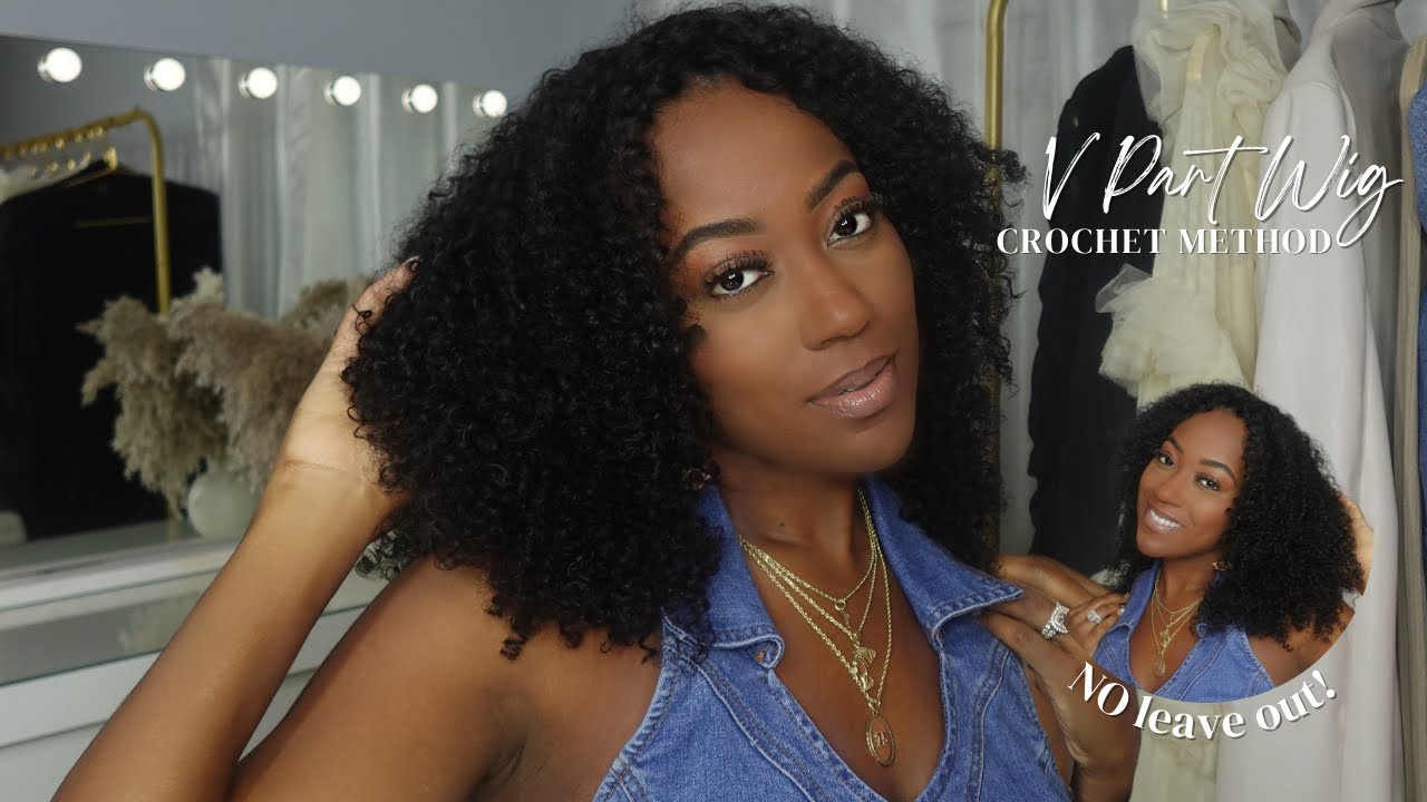 Crochet Method V-Part Install with NO Leave Out! | ft. Domiso Hair