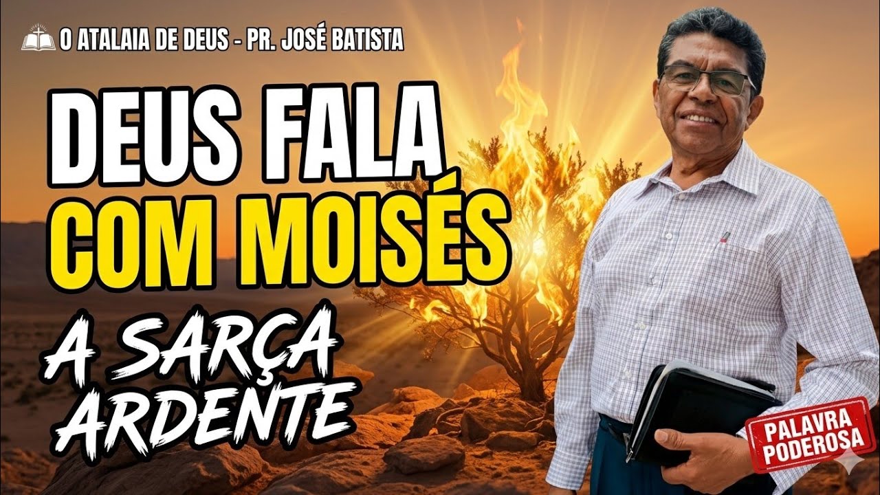 DEUS FALA COM MOISÉS NO MEIO SA SARÇA ARDENTE