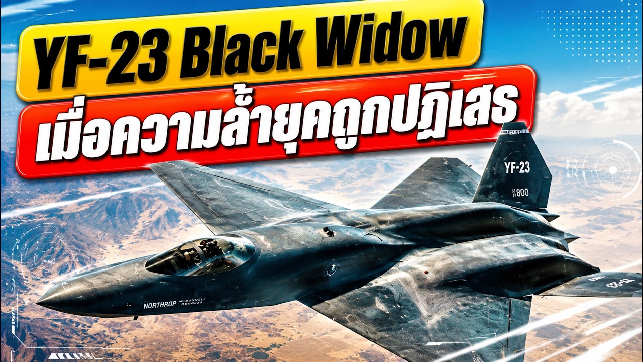 YF-23 Black Widow เมื่อความล้ำยุคถูกปฏิเสธ