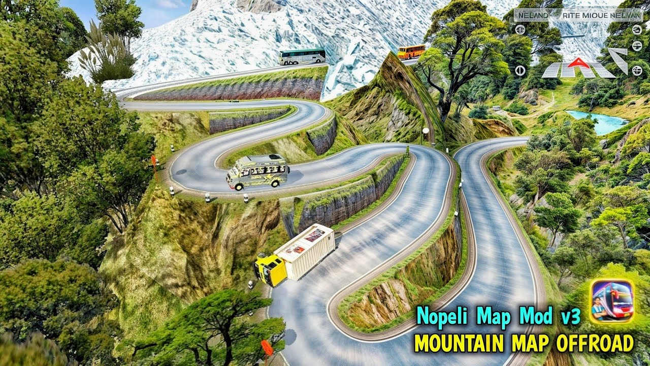 Nepali Map Mod v3 For Bus Simulator Indonesia  !! New Mountain Map Mod 
