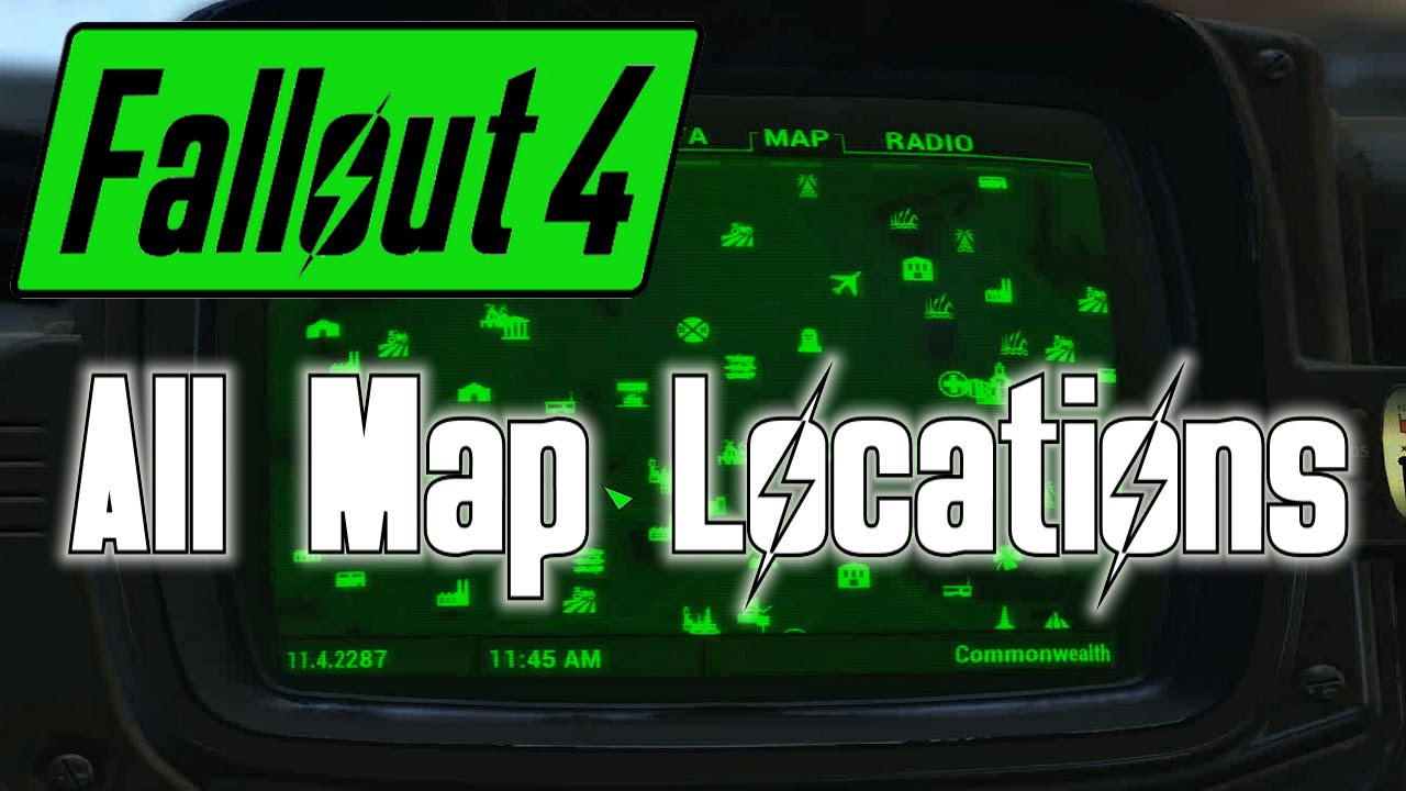 Fallout 4 - How to Reveal All Map Locations Ingame
