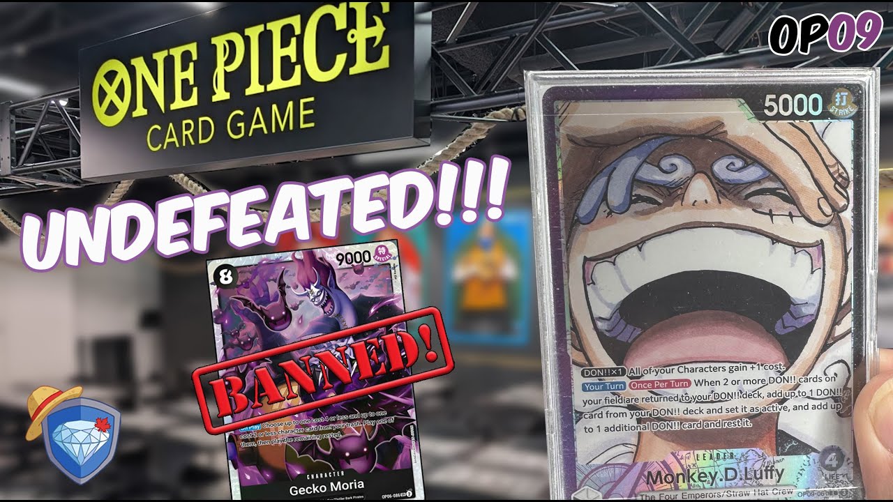 UNDEFEATED BLACK/PURPLE MONKEY .D LUFFY DECK PROFILE | One Piece Card Game