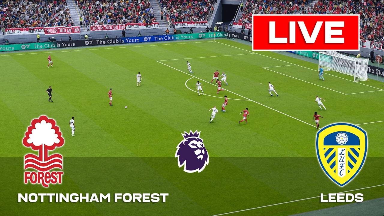 🔴LIVE : Nottingham Forest vs Leeds United | Premier League | Full Match Streaming | PES21 Gameplay