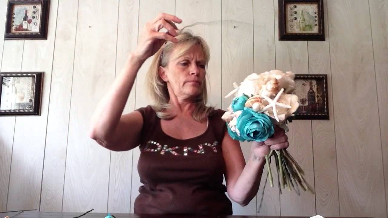 How To Make A Seashell Bridal Wedding Bouquet