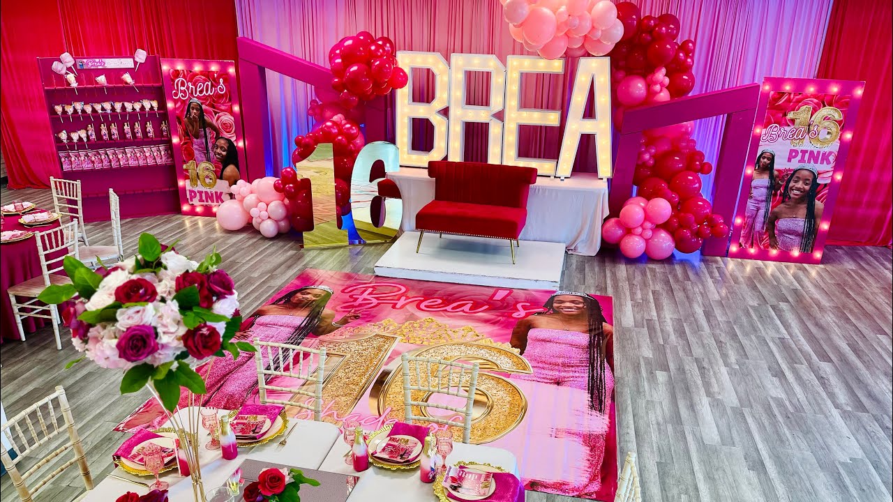 Brea’s sweet 16 shades of pink birthday