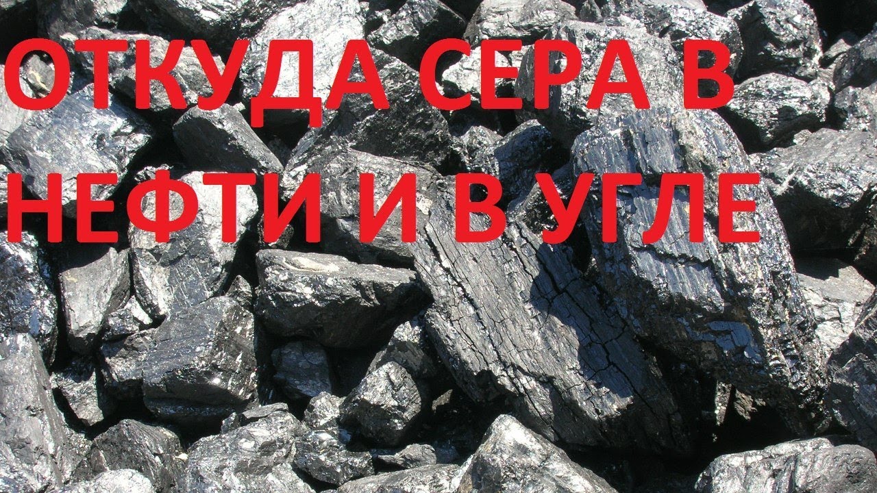 ОТКУДА СЕРА В НЕФТИ И В КАМЕННОМ УГЛЕ