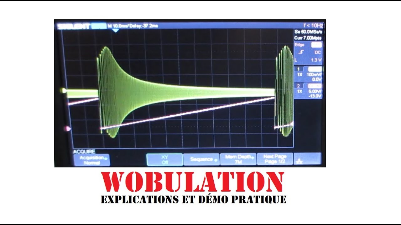 Cyrob Géné Story 10 : Wobulation, démo avec FG507 et JDS6600