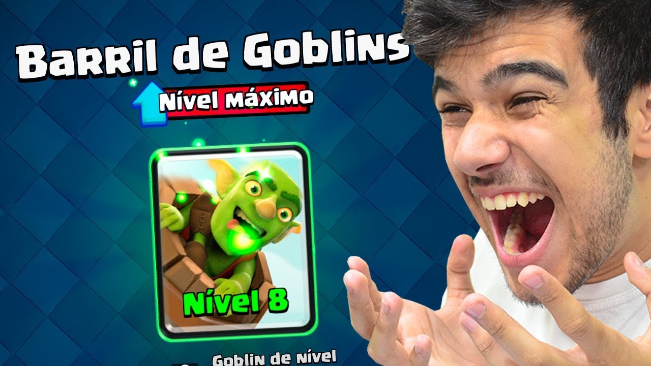 TESTEI MEU BARRIL DE GOBLINS NÍVEL MÁXIMO! MUUITO FORTE - CLASH ROYALE