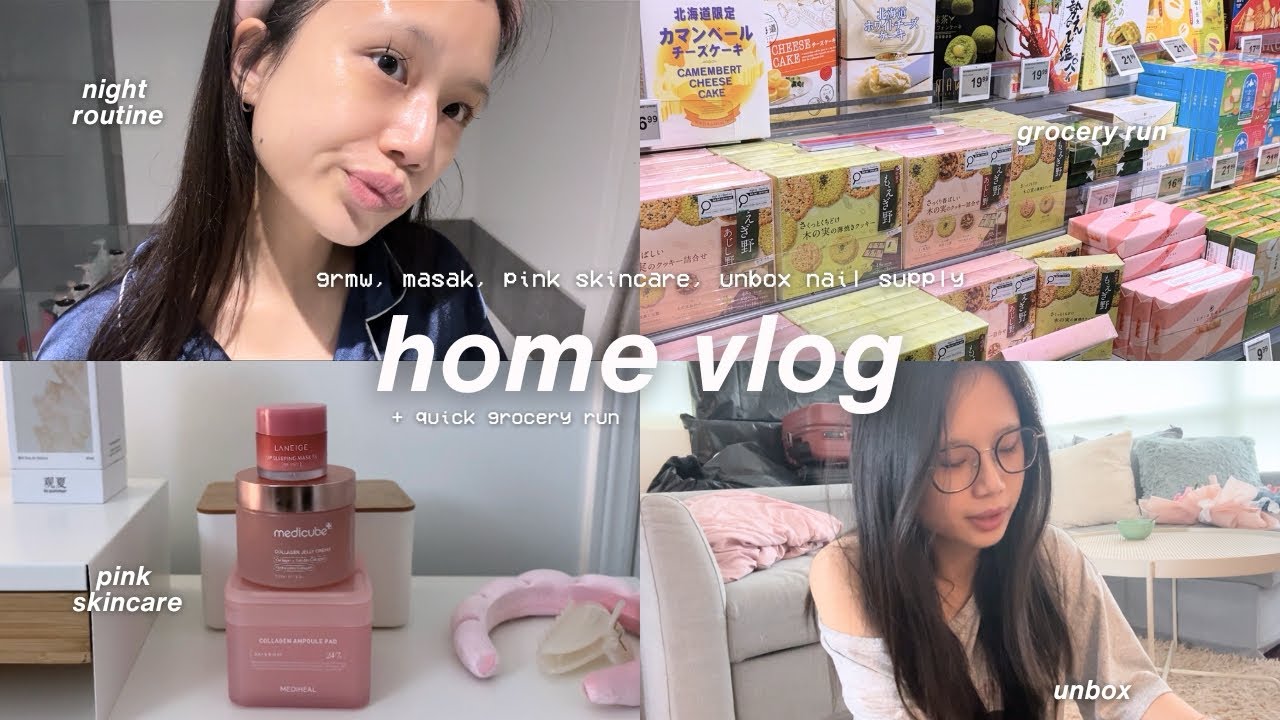 home vlog tinggal di toronto 🏠 | grwm, masak, skincare, quick grocery run 🥯 