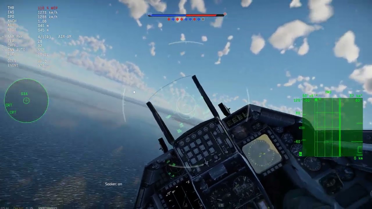 [War Thunder] F16C, simulation battle w/ mouse control, Jan 15, 2026