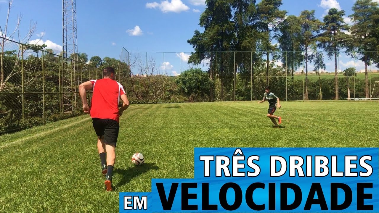 TRÊS DRIBLES EM VELOCIDADE (PASSE LISO PELO ADVERSÁRIO)