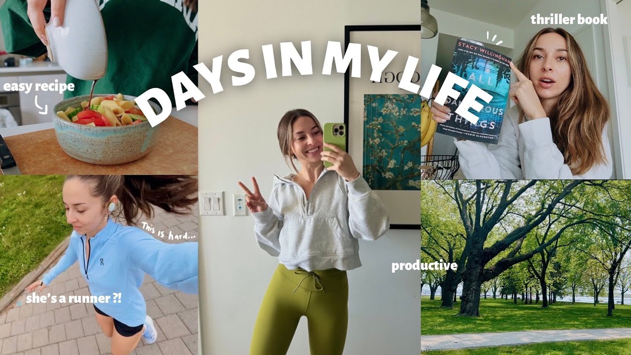PRODUCTIVE VLOG: Becoming a Runner?! Pasta Salad Recipe, Thriller Book!