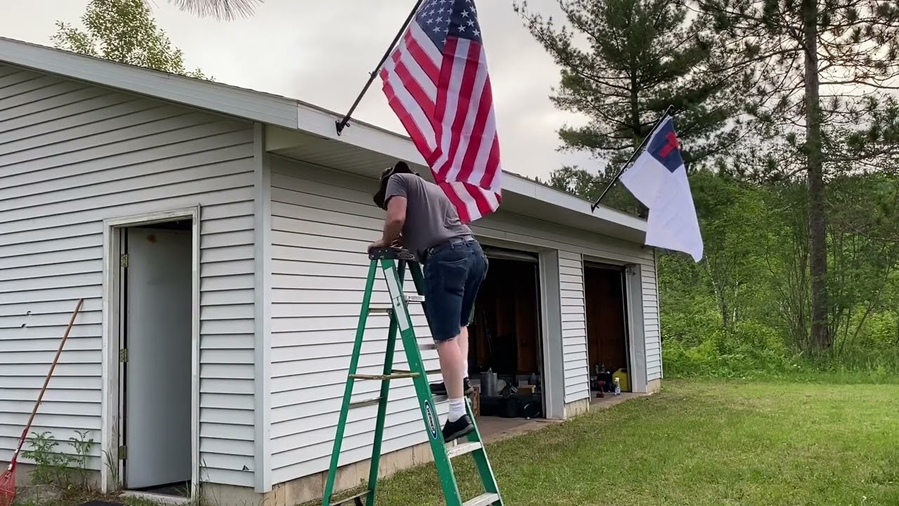 Raising of the Flags at the Guns N Glory Property