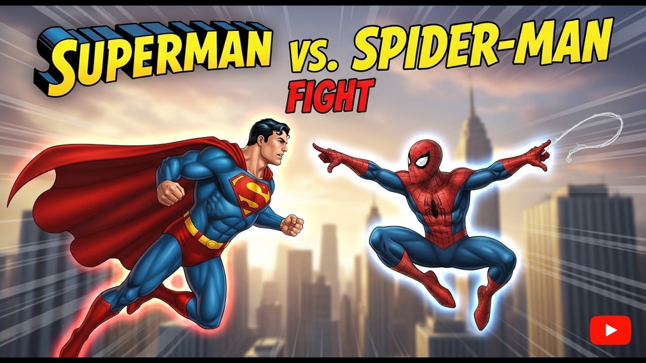 SUPERMAN vs SPIDERMAN – Who Will Win? 🔥 Spiderman vs Superman – Battle of Justice