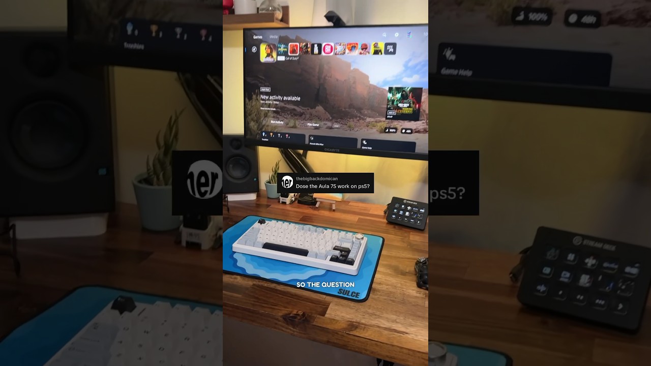 Does the Aula F75 work with the PS5 