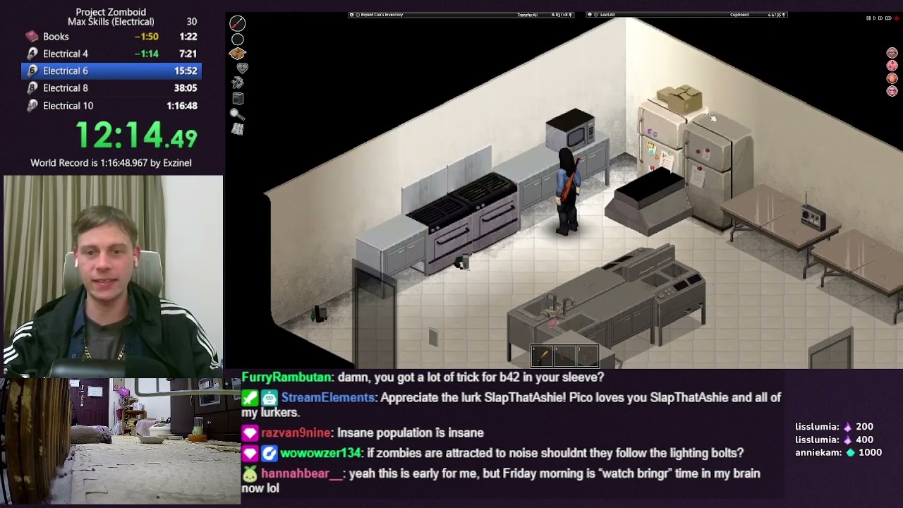 Project Zomboid B41 Electrical Speedrun in 1:00:49 (NEW WORLD RECORD!!)