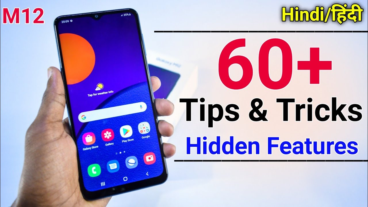 Samsung M12 Tips And Tricks - Top 60++ Hidden Features | Hindi-हिंदी
