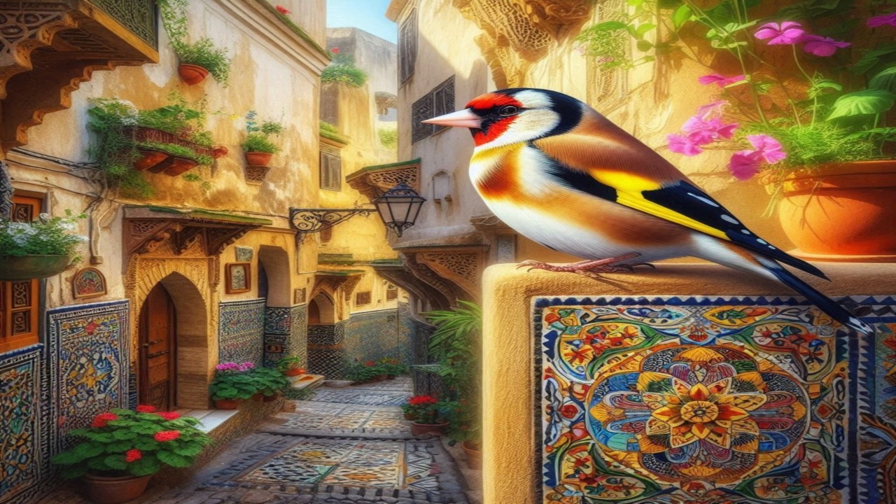 عصفور الحسون بتبتة الحسون للتحفيز على التزاوج المقنين