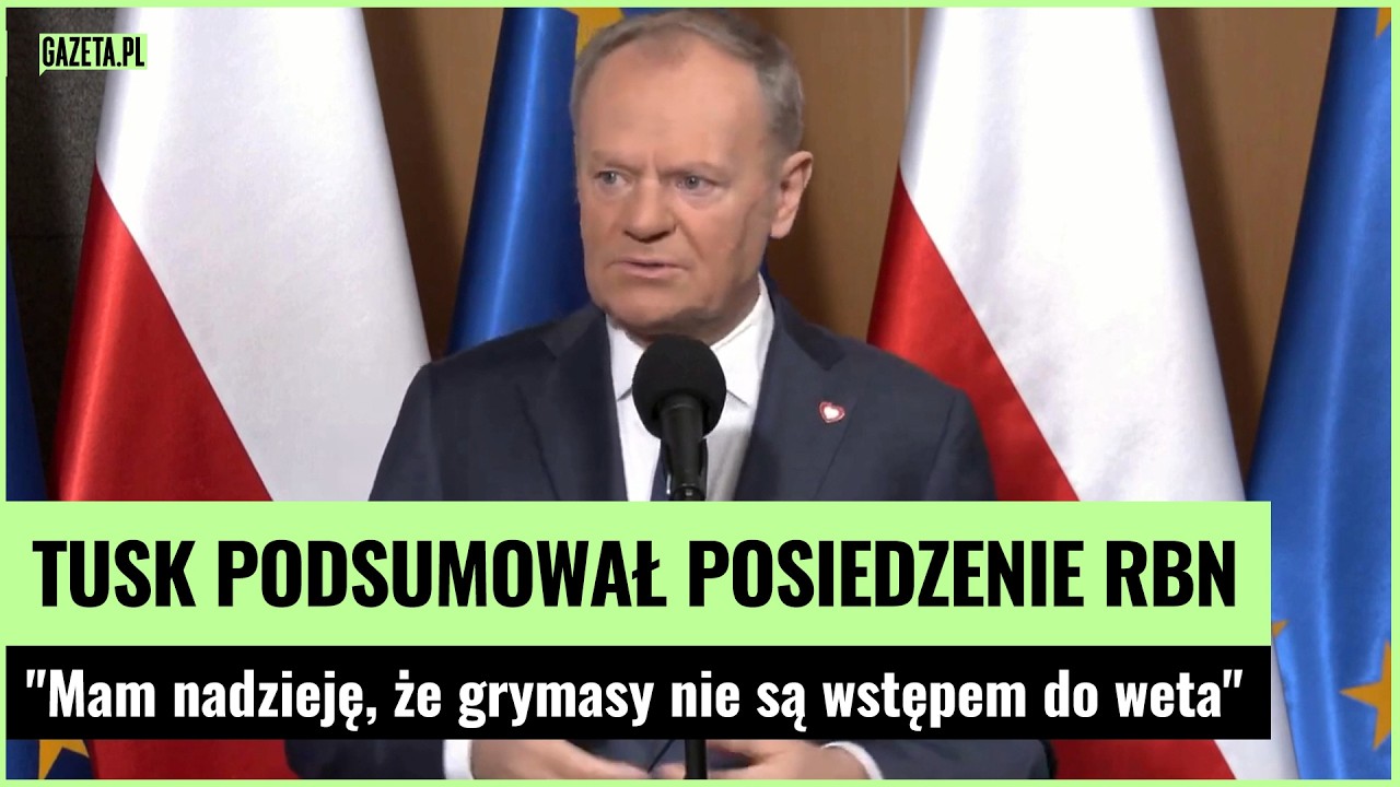 Tusk wyszedł z posiedzenia RBN. 