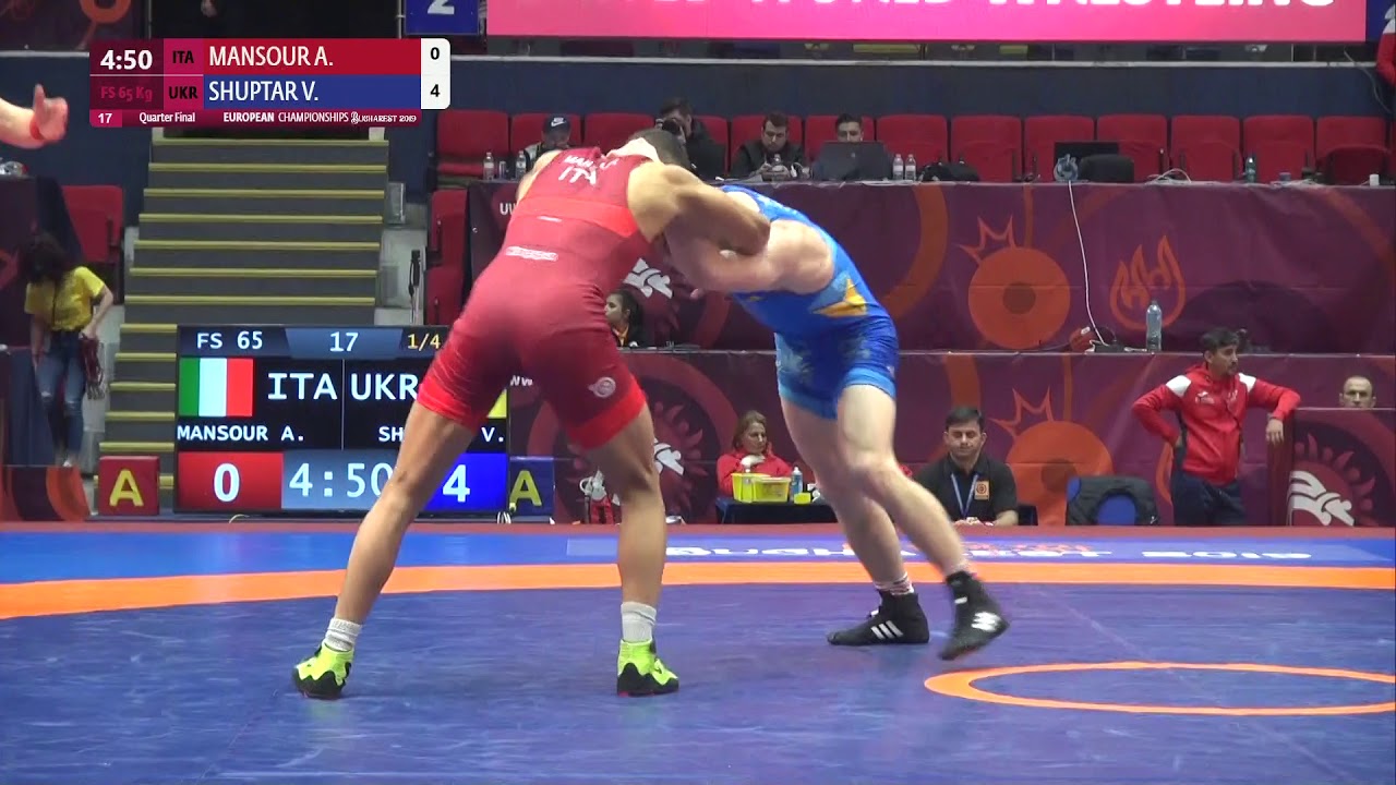 1/4 FS - 65 kg: A. MANSOUR (ITA) v. V. SHUPTAR (UKR)