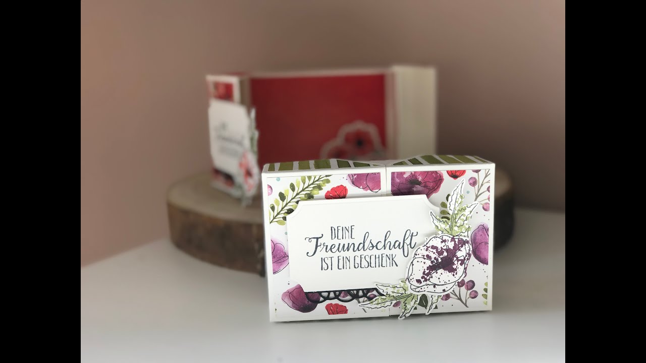 Split Top Box | Merci Verpackung basteln | Stampin' Up! | Mohnblütenzauber