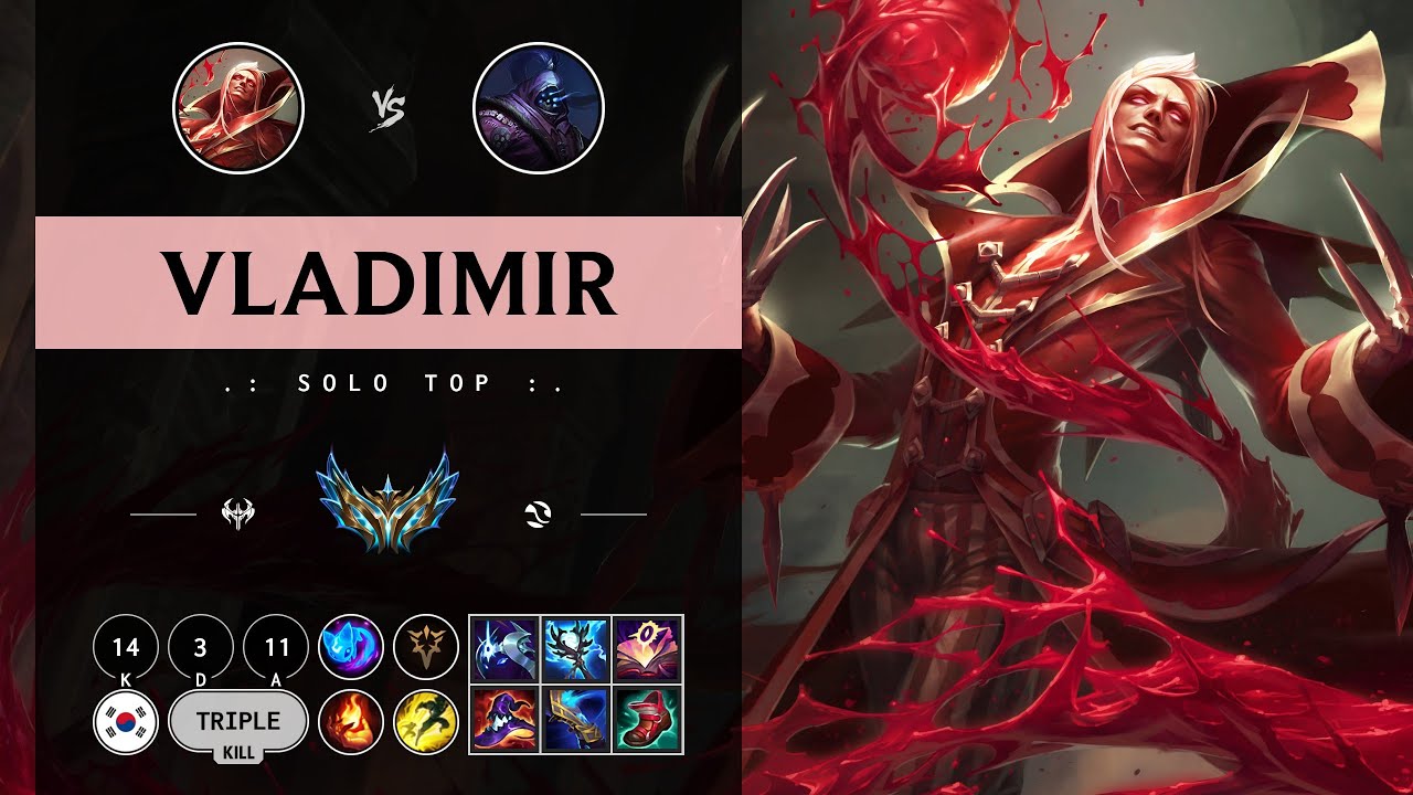 Vladimir Top vs Jax - KR Challenger Patch 14.10