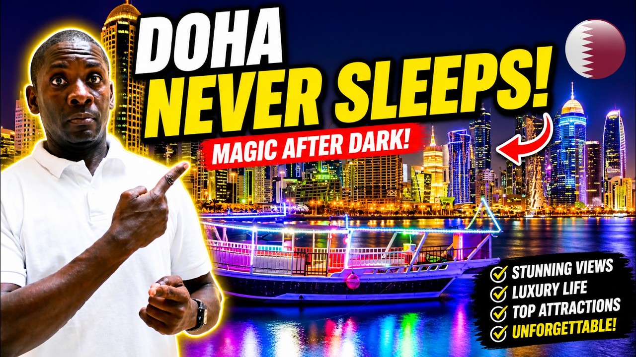 Doha After Dark 🌃 | Night Streets & Skyline Views (2025) | iam_mex