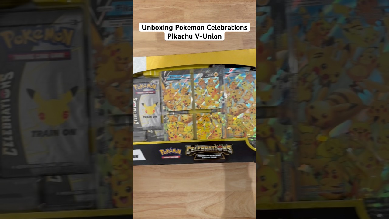 Unboxing Pokemon Celebrations Pikachu V-Union Premium Playmat Collection #pokemonTCG #pokemon