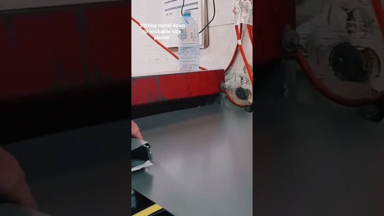slitting metal in my gang slitter making life EASY!