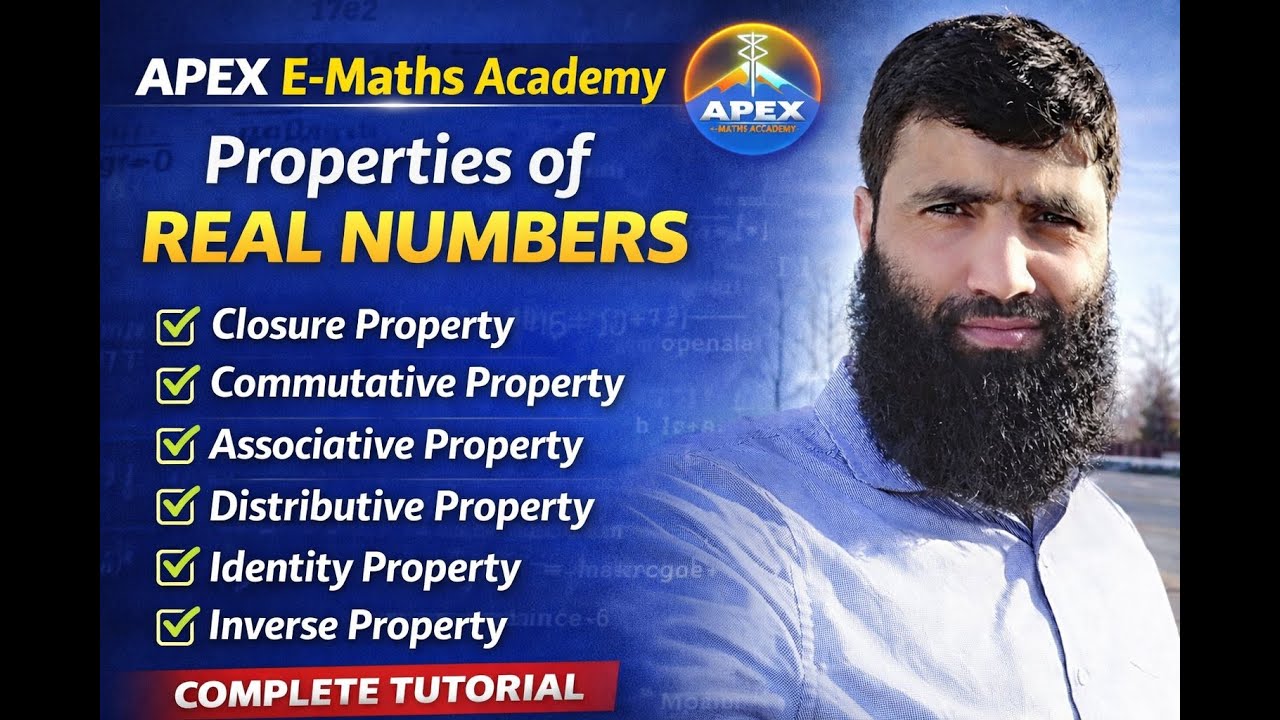 07: AJKPSC| Properties of Real Numbers | Mathematics for PSC & Competitive Exams