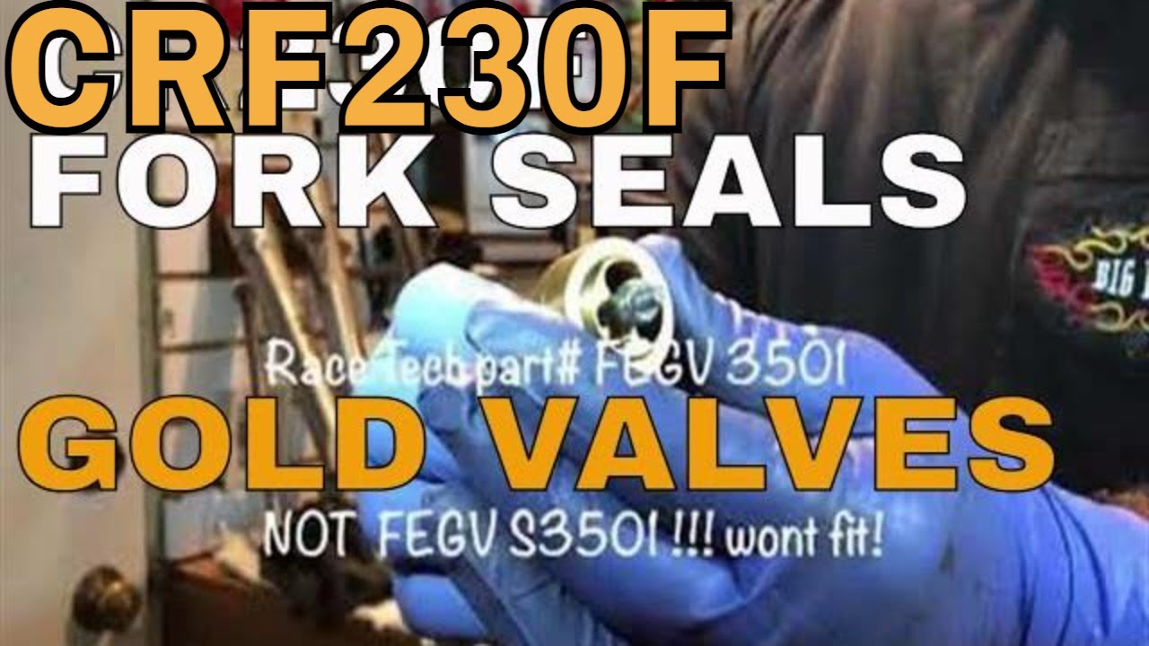 LOW BUCK GARAGE - HONDA CRF230F Fork Seal, Fork spring replacement, RACE TECH emulator installation.