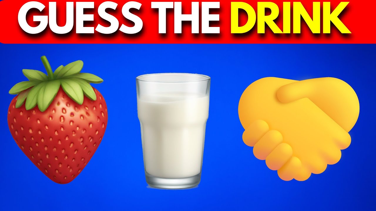 Can You Guess The DRINK By Emoji? 🍹🥤 Quiz