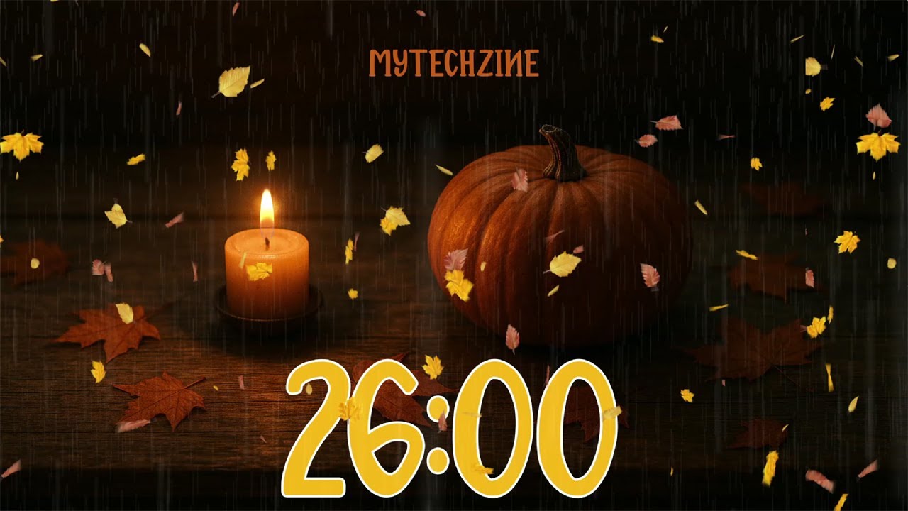 26 Minute Silent Autumn Timer 🍁 | Focus, Study & Work Countdown