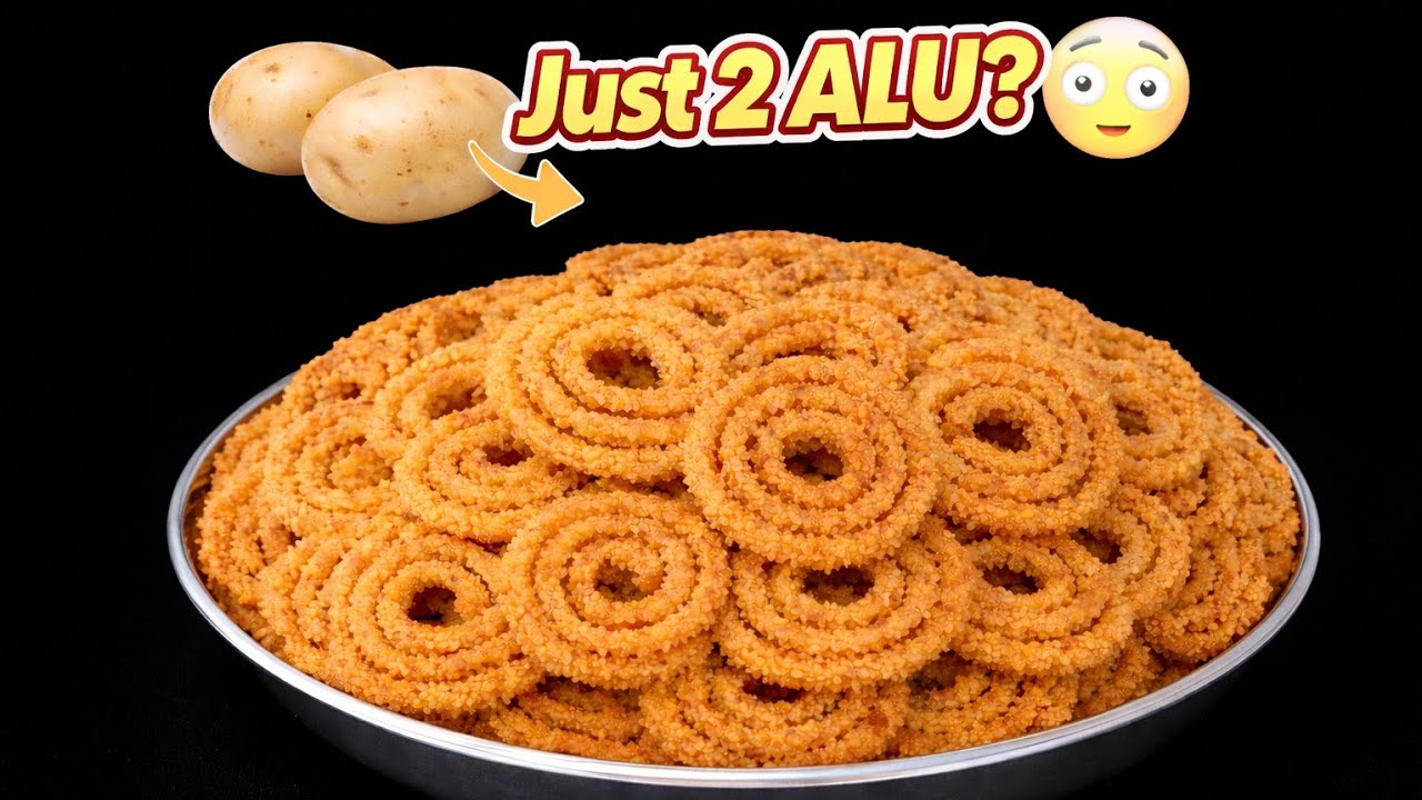 🥔2 ಆಲೂಗಡ್ಡೆ ಸಾಕು! ಇಷ್ಟು ಕುರಂ ಚಕ್ಕುಲಿ? 😲 | ⏰10 Minutes ನಲ್ಲಿ ಡಬ್ಬಾ ಕಾಲಿ!